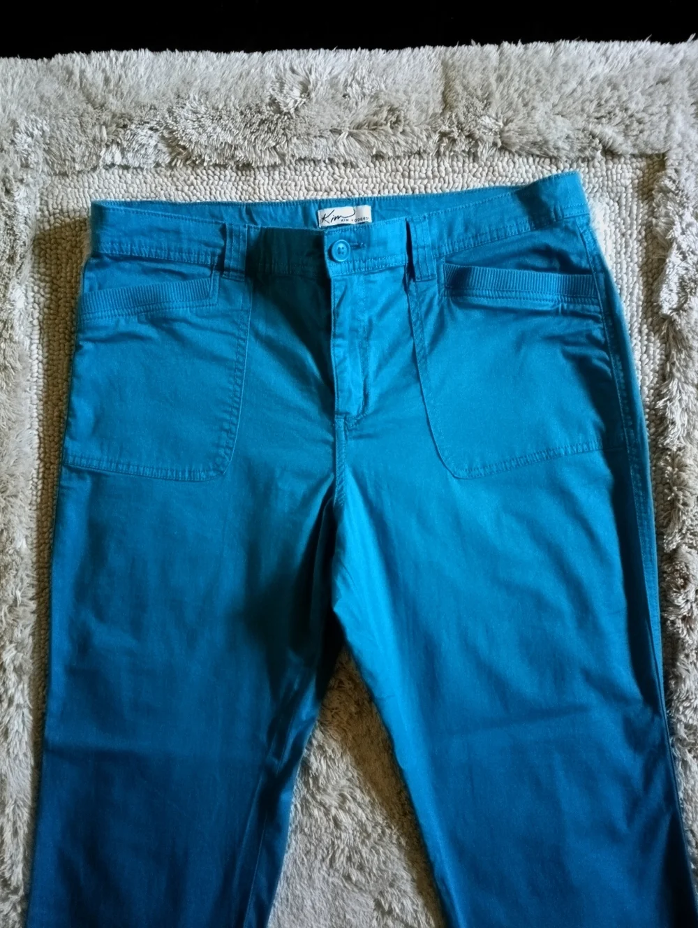Kim Rogers Pants in Teal Blue - Picture 3 of 6